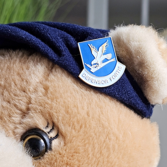 Bear Force of America 21" USAF Air Force Military Teddy Bear 1989 Ira Green Camo - Picture 7 of 11